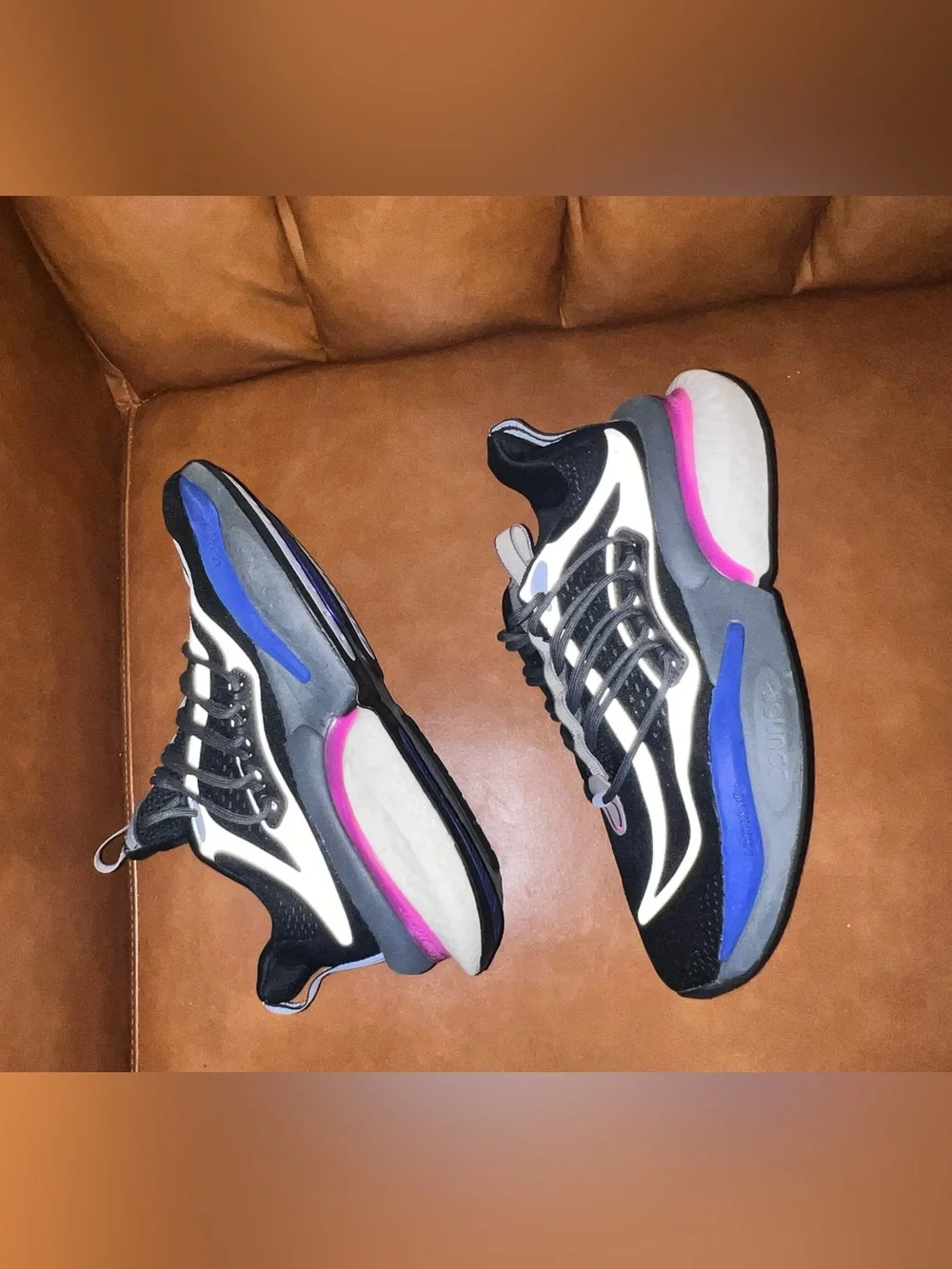 adidas AlphaBoost V1 'Black Blue Fuchsia' men’s size 8